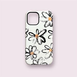 Kaseme White Iphone 12 Case Daisies Pattern Floral Sturdy Hard Flowers Cute
